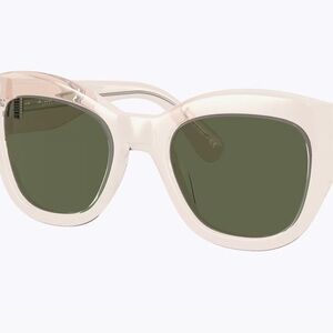 Oliver Peoples White Cat-Eye Sunglasses